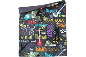 Wollhuhn Kinder Long Loop MAXI – Gefütterter Schlauchschal mit warmem Fleece – Extra langer Winter-Halswärmer für Jungen & Mädchen – Handgemacht in Deutschland