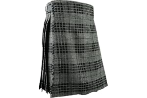 HAMILTON KILTS Écossais kilt Hommes montagnes robe traditionnel -Gris