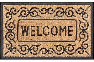 HANSE Home Mix Mats Kokos i gumowa wycieraczka do użytku wewnątrz i na zewnątrz – mata zatrzymująca brud, naturalna, mata kokosowa na zewnątrz, odporna na warunki atmosferyczne i antypoślizgowa, do