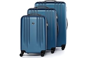 FERGÉ Set de 3 valises rigides à 4 roulettes Marseille | Lot de 3 - Trolley Voyage |Ensemble de Bagages