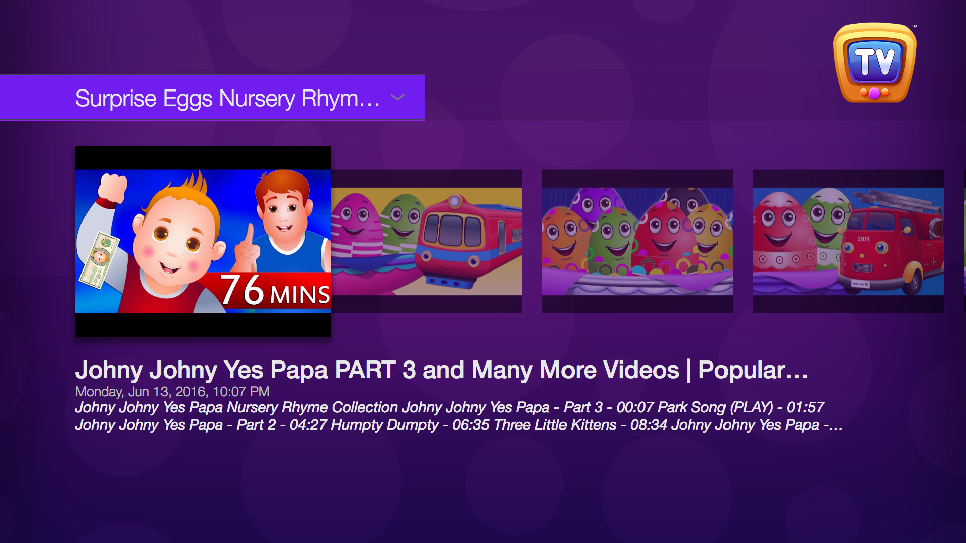 ChuChu TV Nursery Rhymes Amazon.fr Appstore pour Android