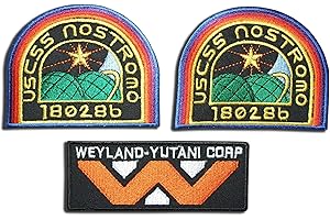 TOFOW ONEKOOL Alien Movie Weyland Nostromo USCM Crew Costume Iron On Patches [3 Patch Set] AL01