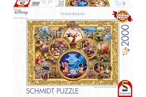 Schmidt Spiele 57371 Thomas Kinkade, Disney, Mickey & Minnie, Dream Collage 2, Puzzle de 2000 pièces, Taille Unique