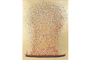 ‎KARE Kare Design Leinwandbild Flower Boat, Pink/Gold, 50x40 cm, Wandbild, Canvas, Blumen Motiv, Klein, Wohnzimmer