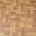 Self Adhesive Floor Planks Tile Vinyl Flooring Peel and Stick Square Wood Effect Floor Tile for Kitchen Living Room Bathroom 30X30cm 20pcs