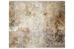 murando Fotomurali adesivi Fiori 441x315 cm carta da parati audoadesiva carta da parati moderna fotomurale carte da parati Piantamotiv Botanica Vintage Retro b-C-0770-a-a