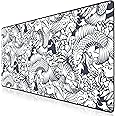 TITANWOLF - XXL Mouse Mat - Mouse Pad 900 x 400 x 3mm –Speed Gaming Mouse Pad - Extra Large - Table Mat Large Size - improved Precision and Speed – Design Koi Tattoo