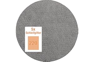 kwb Grid Cloth Sanding Paper, Grinding Grid Disc For Wet And Dry Sanding, for Excenter Sanders, Long-Neck Grinders, Hand Grinders And Many More, Made of Fibreglass, Perforated, 49491522