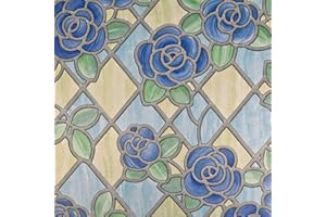 Lámina para cristales VITRODECOR AMBERT, lámina decorativa para cristales, lámina especial autoadhesiva, pantalla de privacidad, de color, 45 cm x 2 m, espesor: 0,095 mm, Venilia 54640