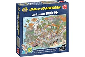 Jan van Haasteren Leve de Middellandse Zee – Pussel 1000 Bitar För Vuxna | Humoristiskt och Detaljrikt Pussel – Rolig Utmaning, Födelsedagspresent och Julklapp – FSC-certifierade Material, 68 x 49 cm