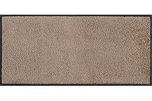 ‎WASH+DRY wash+Dry Fußmatte, Taupe 35x75 cm, innen und außen, waschbar, beige