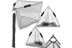 LIDSTERS FISHING SUPPLIES 42" Inch Rubber Carp Pike Fishing Landing Net dual 2 Floats NGT Rubberised Mesh