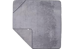 ‎SOWEL Sowel® Kapuzenhandtuch, 100% Bio-Baumwolle, Badetuch mit Kapuze für Erwachsene, Kinder und Babys, Größe 140x140 cm, Grau/Navy