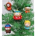 South Park 4 Piece Ornament Set Featuring Eric Cartman, Stan Marsh, Kyle Broflovski, Kenny McCormick and Butters Stotch, Ornaments Average 2.5" Inches Tall