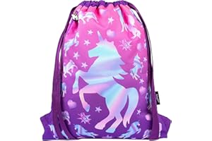 Fringoo - Sac à cordon pour enfants | Parfait sac d'école, sac en polyéthylène, sac de natation ou sac de sport | Comprend des sangles de 1,5 cm pour plus de confort