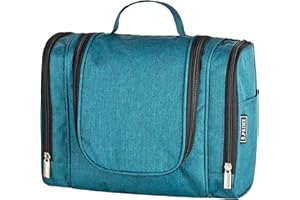 B.PRIME – kosmetyczka Classic XL granatowy – torba na kosmetyki premium o dużej pojemności, do zawieszenia – wymiary 28 x 13 x 22 cm