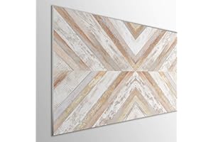 MEGADECOR DECORATE YOUR HOME MEGADECOR Cabecero Rígido Espumado para Cama de PVC 5mm Decorativo Económico. Modelo - Arrowtown (150x60cm, Modelo 4) La impresión Directa UVI | Ligero y Robusto