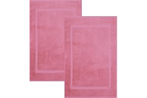 Betz 2 stycken badrumsmattor badmatta badmatta duschmatta frotté premium storlek 50 x 70 cm 100 % bomull kvalitet 650 g/m2 färg gammalrosa