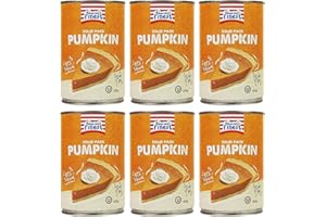 America's Finest Pumpkin Puree - 100% Pure Pumpkin, 425g (Pack of 6)