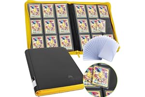 FunGuys Toploader Binder, Trading Card Binder Storage, 252 9 Pocket Top Loader Pokemon Binder, Card Collection for Yugioh, MTG, TCG, Card Folders for Trading Cards