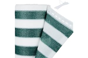 Relaxdays Frangivista, Telo Ombreggiante, 1x10 m, Recinzioni e Ringhiere da Esterno, Frangivento, Verde Bianco