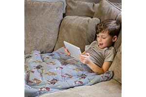 REST EASY SLEEP BETTER Rest Easy Paw Patrol Gewichtsdecke für Kinder & Erwachsene | schwere Decke für Schlaf, Stressabbau, Angstlinderung & sensorische beruhigende Decke für guten Schlaf | 100% superweiches Baumwollmaterial