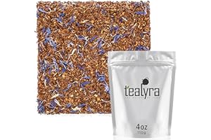 Tealyra - Rooibos Earl Grey - Caffeine-Free - Herbal Loose Leaf Tea - Red Bush Tea with Bergamot Oil - Claming and Relaxing Blend - 110g (4-Ounce)