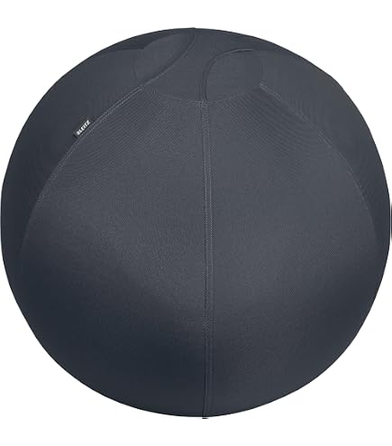 Ballon Gymnastique Cuir Synthétique 65cm Ballon Assise Frankie Cuir Synthétique - 65 Cm, Housse Lavable, Poignée, Pour Bureau Et Fitness Ballon Ergonomique Simili Cuir 65cm Bureau Fitness