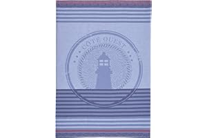 Coucke Paño de Cocina Estampado Jacquard de algodón, Color Azul (50 x 75 cm), Color Azul