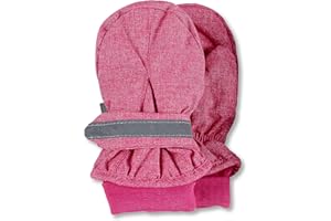 Sterntaler Unisex Kinder Fäustlinge Melange mit Daumen, Klettverschluss mit Reflektierendem Streifen Handschuhe