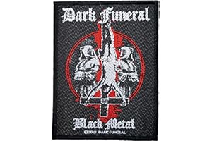 KIOTEET Dark Funeral Black Metal Sew-On Patch Woven & Licensed, multicoloured