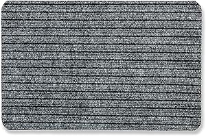 OGOS Wycieraczka wewnętrzna – pasuje pod drzwi wejściowe – mata zatrzymująca brud – antypoślizgowa – wycieraczka do użytku wewnątrz – drzwi wejściowe – 50 x 80 cm, szara