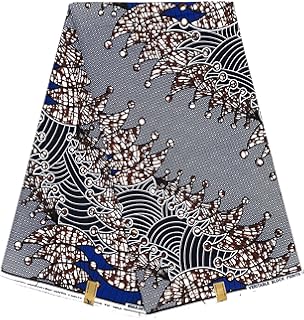 Wax Tissu Pagne Africain Cire Toile Collection Exclusive Imprime Coupon 6 Yards 100 Coton Ref Af Amazon Fr Cuisine Maison