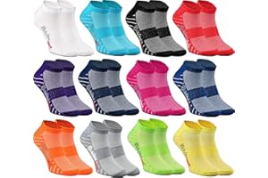 Rainbow Socks - Hombre Mujer Calcetines Deporte - 12 Pares - Multicolor - Talla