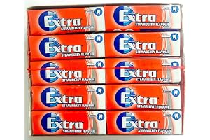 WRIGLEY'S EXTRA STRAWBERRY SOCKERFRITT TuggGUM 30-PACK, UTPÅ DATUM