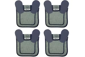 DOWN UNDER OUTDOORS 4 Pack Medium-Large Saddles with Adjustable Straps, Poultry Saver, Protector, Apron, Supplies, Care Products (Green)