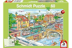 Schmidt Spiele 56309 Vehicles and Traffic, 60 pieces Children's Puzzle