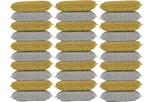 Mundo Floral. Estropajo Delicado de Almohadilla Oro/Plata. Especial Limpieza sin rayar. Caja de 30 estropajos