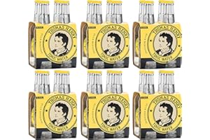 ‎THOMAS HENRY Thomas Henry Tonic Water - erfrischend bitter - (6 x 4 x 0,2 l Glas MW) 6er Set Bitterlimonade zum Mixen deiner Longdrinks und Cocktails mit Gin & Co.