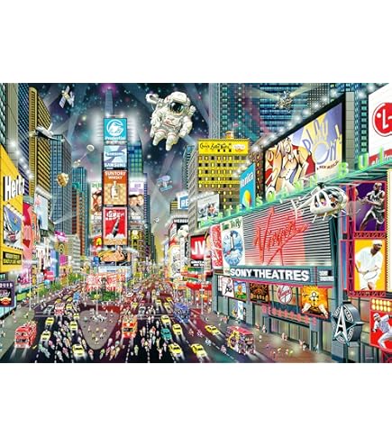 Puzzle Peter Pauper Press 1000 Pezzi - Scena Di Parigi 'Bonsoir!' Con Torre Eiffel, Dimensioni 70x50 Cm