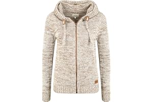 OXMO OXPhiladelphia Damen Strickjacke Grobstrick Cardigan Mit Kapuze