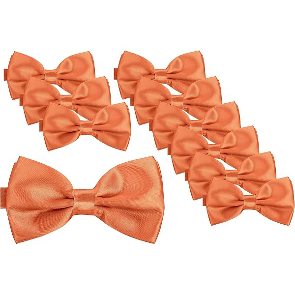 Set di 10 papillon eleganti neri pre-annodati per smoking formale con