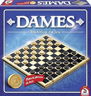 Square Jeux Dames En Bois Damier 100 Cases 40 X 40cm Amazon Fr Jeux Et Jouets