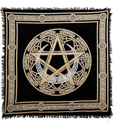 Tovaglia Quadrata Per Tarocchi E Divinazione – Flanella Morbida 50/60/75cm, Rune E Oracoli
