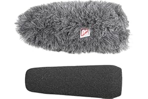 Rycote 055205 12cm 19/22 Standard Hole SGM Foam and Windjammer, Grey
