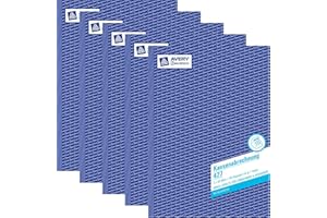 Avery Zweckform 427 Kassenabrechnung, DIN A4, mit MwSt.-Spalte für Einnahmen und Ausgaben, weiß, gelb (5er Sparpack)