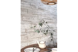 MYDEKOR Wood Panels for Walls Interior 3D Wall Panelling Multi Purpose MDF Panel Planks Decorative Cladding Boards Reclaimed Birch Tree Effect 1.13m2