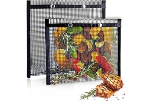 Mountain Grillers | Set da 2 Sacchetti per Barbecue Riutilizzabili – Usabili su Carbone, Gas, Griglie Elettriche e Affumicatori - Resistenti al Calore e Antiaderenti - Dimensioni 30 x 20 cm
