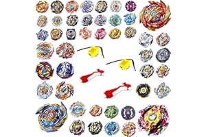 Elrozo Bursttop 6er Set Zufall + 2X Launcher + 2X Grip Kreisel für Burst Evolution Rise Surge GT Arena