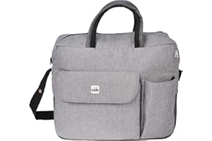 CAM Il Mondo del Bambino - art.033/GRI - Borsa fasciatoio Mila - capiente ed alla moda - MELANGE GRIGIO